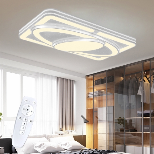 Plafon LED duży czarny  80x60cm 88Watt z pilotem P122-B3